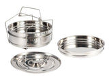 Stackable 3 Tier Stainless Steel Steamer Cooker Pot Set Cook Food Pressure Pot Accessories V1294-YM0901-3118200175611