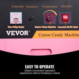 Commercial Cotton Candy Machine with Cart & Cover Sugar Floss Maker 1000W V952-ZHSKU00000000000018