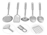 1Set Stainless Steel Kitchen Wareshigh Strength Cooking Utensils with Smooth Handles V1370-AZ4-09708