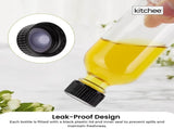 Kitchee 12x 60ml Small Glass Bottles Lids Funnels Brush Labels Pen V238-SUPDZ-41201377476688