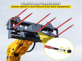 Pair Hay Spear 43" Bale Spear 3000 lbs Capacity, Bale Spike Quick Attach Square Hay Bale Spears 1 V952-CM45X1100-30002PCV0