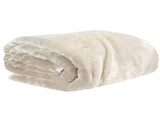 Laura Hill 3m x 3m XL Faux Mink Blanket Double-Sided Soft Plush Bed Oversized Throw Rug Beige MINK-XL-BE