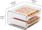 Petluno Egg Container for Fridge, 40 Grid/2 Tier Egg Holder, Fresh Egg Storage Box, Egg Tray and Egg V1259-DP01-A-1688