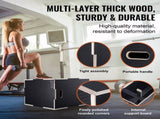 3 in 1 Plyometric Jump Box, 30/24/20 Inch Wooden Plyo Box, Platform & Jumping Agility Box, Anti-Slip V952-SHYTX302420YJ3BI5V0