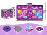 Keezi Double Player Dance Mat for Kid Rechargeable Electronic Dance Game Pad with Bluetooth, 4 Modes DMAT-DOUBLE-USB-BK
