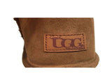 Jillaroo Womens UGG Boots Genuine Sheepskin Suede Leather Moccasins - Chestnut - 5 V563-GROSBY-401239-CHESTNUT-5