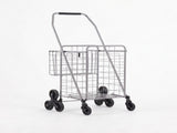 Emajin Shopping Trolley Cart Folding Aluminium Utility Cart Silver ST-45KG-ALU-SR