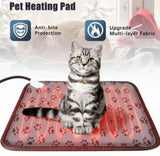 Waterproof Electric Pet Heat Pad Heated Heating Mat Blanket Dog Cat Bed 50X80CM V201-W12987718