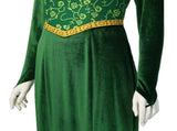 Princess Fiona Dress Halloween Masquerade Green Dress, Party Costume Role Play for Adult S V1237-ZY-203-3894