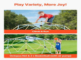 Climbing Dome, 305cm Geometric Dome Climber, 453kg Loading Jungle Gym Playground with 2 Basketballs V952-JHPDZJ10FTLQDD2DJ001V0
