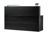 Reception Desk, 1400 x 800 x 1200 mm L-Shaped Front Counter Table, Office Reception Counter with V952-YBQTLX1CDCCJ185MFV0