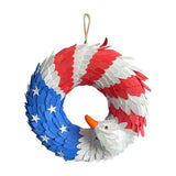 4th of July Wreaths for Front Door 2026- Patriotic Eagle Flag 250th Anniversary Eagle V1366-AZ2-W-26792