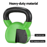 Everfit 8kg Kettlebell Set Weightlifting Bench Dumbbells Kettle Bell Gym Home FIT-K-KB-8KG-GN