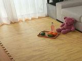 12 Tiles EVA Fitness Home Yoga Gym Interlocking Floor Puzzle Mat - Wood Colour V63-821293