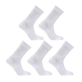 5X Rexy 3D Seamless Crew Socks Medium Slim Breathable WHITE V274-GM-RX3DCW-M5-WH