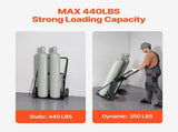Dual Welding Cylinder Cart, Oxygen Acetylene Tank Cart with 440LBS Static Weight Capacity, 10-Inch V952-SGC440LBS10ICQ7EUV0