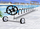 Aquabuddy Pool Cover Roller 5.5m Adjustable Swimming Pool Solar Blanket Reel Blue PC-ROLLER-55-BU
