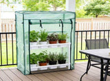 Portable Greenhouse Plants, Walk-In Grow Tent with Weather-Resistant Cover, Small Garden Shelter V1366-AZ2-W-23496