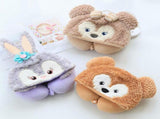 Hooded U Shaped Pillow Cute Cartoon Travel PP Cotton U Shaped Neck Pillow for Airplane Seat Purple V1294-YM0716-3117220096911