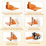 Chainsaw Holder, Chainsaw Wall Mount for MS250, MS251, MS170, MS171, MS172 Heavy Duty Chainsaw Rack V1192-AZ-W-1079
