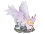 Dragon Girl Desktop Ornament Standing Sculpture Resin Bedroom Decoration Statue for Living Room V1294-YM0715-3115210269811