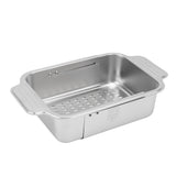 Over The Sink Strainer Extendable 304 Stainless Steel Over The Sink Colander for Kichen Washing V1294-YM0901-3118250091112