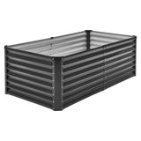 Metal Raised Garden Bed, 6 x 3 x 2 ft Outdoor Galvanized Box, with Open Bottom, Large V952-JSFXZZCZFXSLG0SR1V0