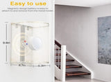 Wall Lights Set of 2, Battery Operated Fabric Sconce with Remote, LED Lamps in RGBWarm White, V1171-CX-WL-MAGNET-RGB-USB-2
