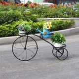 Iron Tricycle Plant Stand Pot Holder Black Solid Pattern V178-66986
