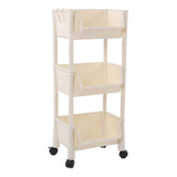 Compact Rolling Storage Organizer Large Capacity Mobile Utility Cart Movable Storage Book Shelves V1294-YM0901-3116230009714