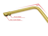 WELS Brushed Gold 3 Ways Kitchen Mixer Tap Swivel Spout Pure Water Sink Faucet Set V1233-KRD511BG