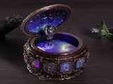 Vintage Music Box with 12 Constellations Rotating Goddess Twinkling LED Light V1294-YM0901-JY20436-04