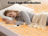 Giselle Electric Blanket Bamboo Fabric King Single Fitted Heated Pad Underlay Washable Winter EB-C-BAM-LCD-KS