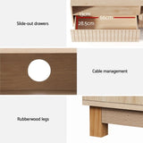 Artiss TV Cabinet Entertainment Unit Stand 150CM FUR-S-CT07-TV150-WD-AB