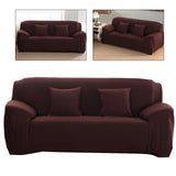 Coffee Color Dustproof Elastic Soft Polyester Sofa Cover Protector Furniture SlipcoversDouble People V1294-YM0901-3117200110012