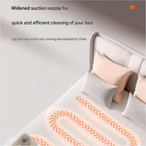 Blue Cordless UV-C Mite Remover Vacuum - 400ml Dust Cup, High-Frequency Tapping, Ergonomic Handle, V888-ELOSUNG53549