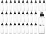 42PCS Spray Bottles, Clear Fine Mist Cleaning Bottles, Empty Refillable Atomizer Containers, V1192-AZ-W-18333