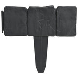 Plastic Garden / Lawn Fence Stone Look 41 Pcs 10 M 43_40917