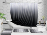 2 Piece Bath Mat Set with Toilet Mat, Absorbent Non Slip Microfiber Bathroom Rug, Grey V1237-ZY-917-208