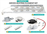 Dryer Heating Element Kit Fit for Bravos MED5630HC1 MED5630HC2 MED5630HW1 MED5630HW0 MED5630HW2 V1369-AZ3-W-11330