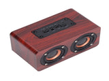 Speaker Portable Red Dual Speakers Voice Call Usb Charging Wooden Speaker Subwoofer V1294-YM0715-3113210291911