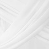 8X Arch Draping Fabric 1 Panel 29.5Inch X 19.6Ft White Sheer Chiffon Curtain Drapes for V1366-AZ2-W-14524