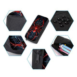 Style 1 3 Piece Spider Print School Bag Set - Large Capacity Polyester Backpack, Insulated Lunch Bag V888-ELOSUNG56268-1