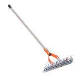 Thatch Rake 14.7 Inch Carbon Steel Stainless Steel Robust Lawn Dethatcher Rake with Handle for V1294-YM0901-3111240229711