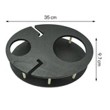 Premium Reusable Appetizer Wine Holder Plate for parties Catering and Home Use-Cocktail Buffet V1192-AZ-W-12083