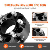 2" 6"x5.3" Wheel Spacers Wheel Adapters 6 Lug Forged Spacer 4 PCS Black V952-LSSFLP2YC6X5CPXDCV0