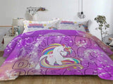 Unicorn Dream Clarisse Serenity Quilt / Doona / Duvet Cover set V745-AQ042961D3