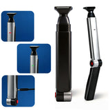 Black and Silver Men's Electric Back Shaver & Body Hair Trimmer - USB Rechargable 180&deg Foldable Long V888-ELOSUNG55252