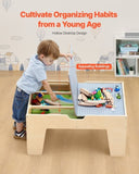 Multi-Purpose Activity Play Table 290 Building Bricks & 30 PCS Accessories V952-CGKHCZ305216IRWXQ001V0