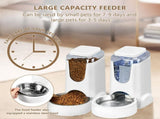 Cat Feeder Automatic Cat Feeder Cat Water Dispenser Cat Feeding Set Pet Care V1107-135-24189
